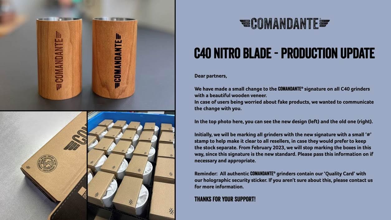 Comandante C40 Nitro Blade Coffee Grinder MK4 德國司令官 C40 MK4 咖啡手搖磨豆機